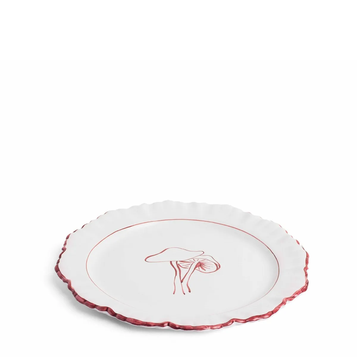 Mushroom Field Plate Claret 